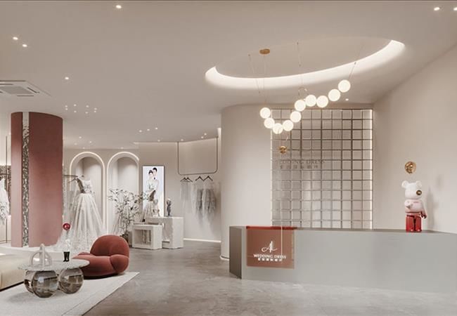 婚紗店設(shè)計(jì)效果圖，合肥婚紗店裝修需要注意的設(shè)計(jì)要點(diǎn)！