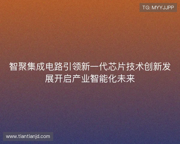 智聚集成电路引领新一代芯片技术创新发展开启产业智能化未来 智聚集成电路引领新一代芯片技术创新发展开启产业智能化未来